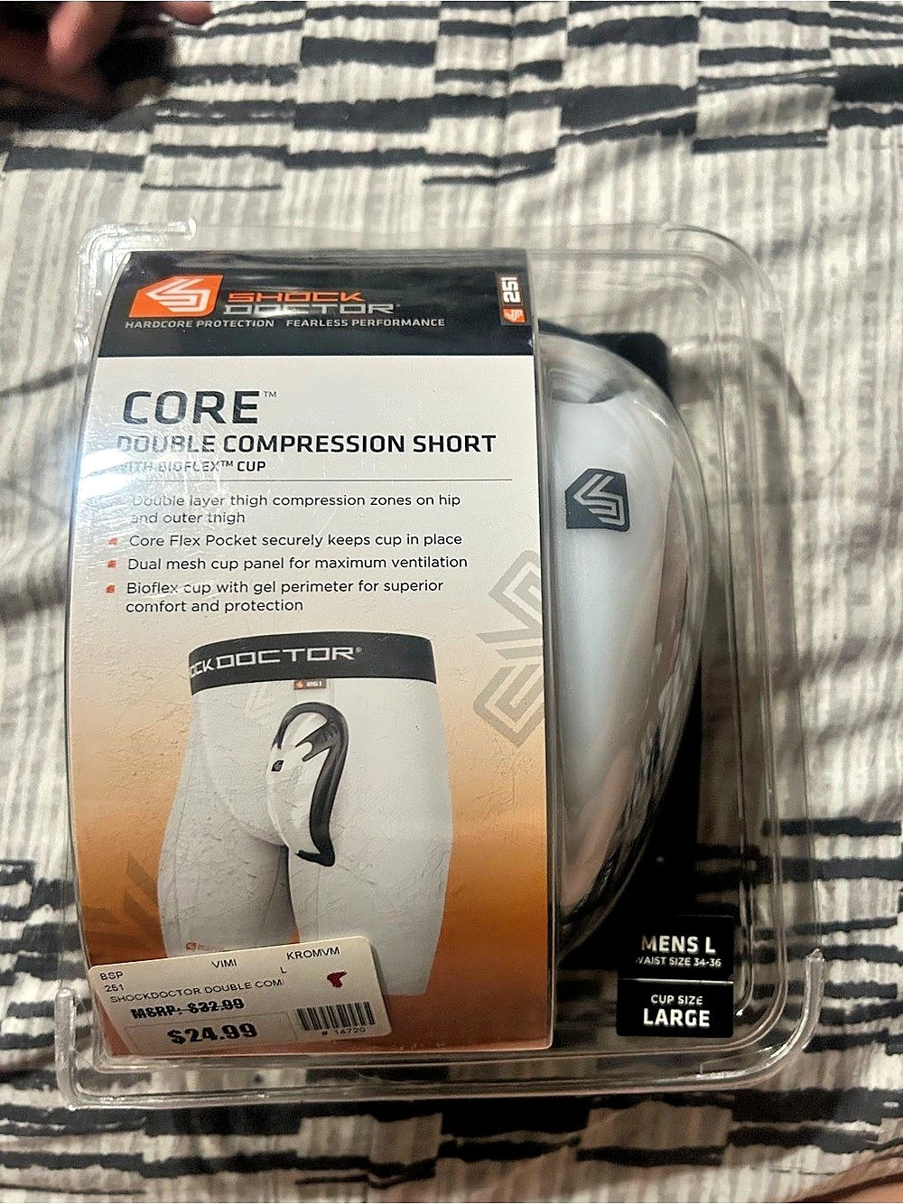 Shock Doctor Core Men's Athletic Cup Large
